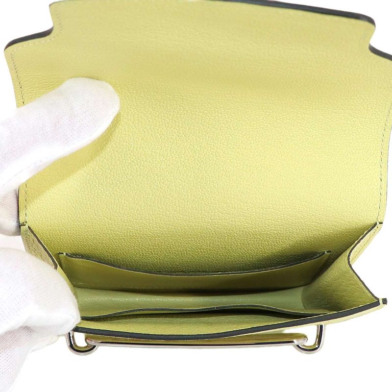 Hermes Roulis Slim Wallet Bifold Ever Color Jaune