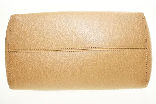 Gucci Swing Leather Tote Beige Blue Aa