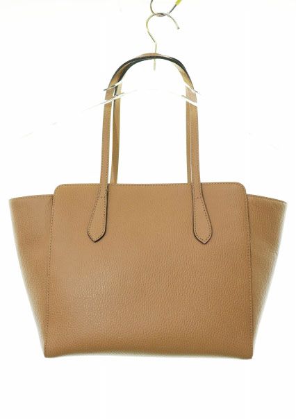 Gucci Swing Leather Tote Beige Blue Aa