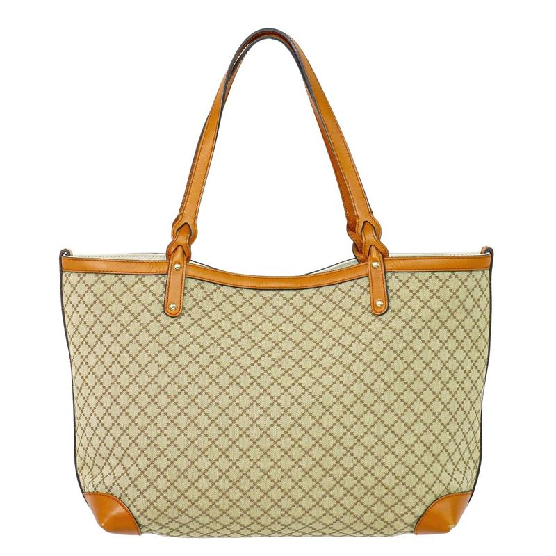 Gucci Diamante Tote Canvas Beige Orange