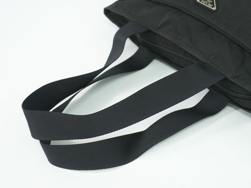 Prada Nylon Shoulder Bag Tote Black