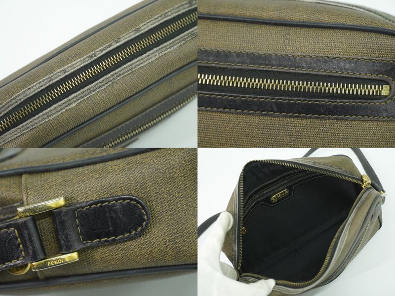 Fendi Shoulder Bag Pochette Brown