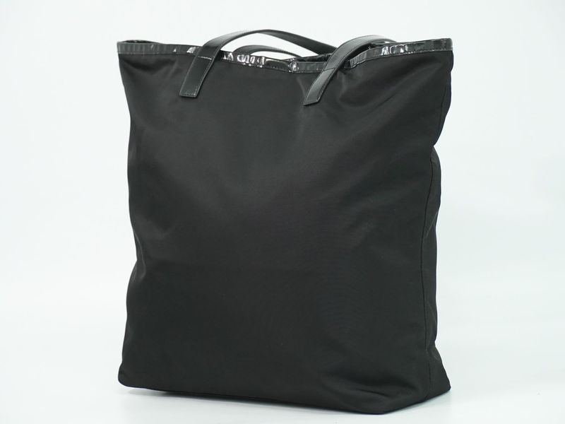 Prada Nylon Shoulder Bag Tote Black