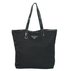Prada Nylon Shoulder Bag Tote Black
