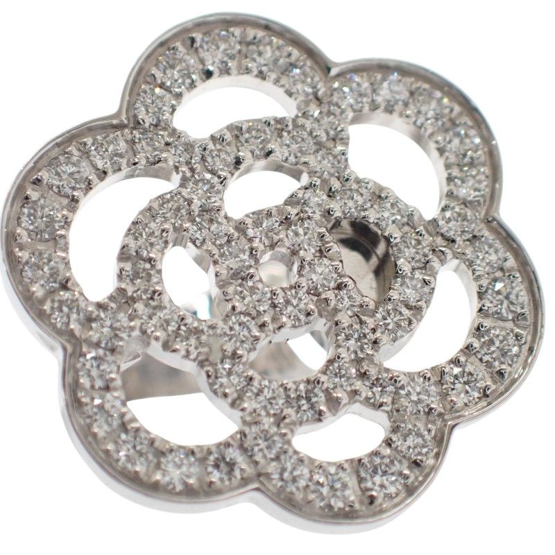 Chanel Camellia Collection Earrings Gold 18K Diamond To Your Ears