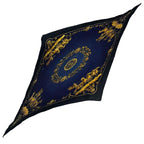 Hermes Scarf Pleated Silk Cosmos Space Blue