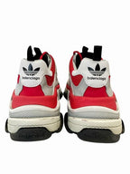 Balenciaga Adidas Triple S Sneakers 27.5 Gray Red