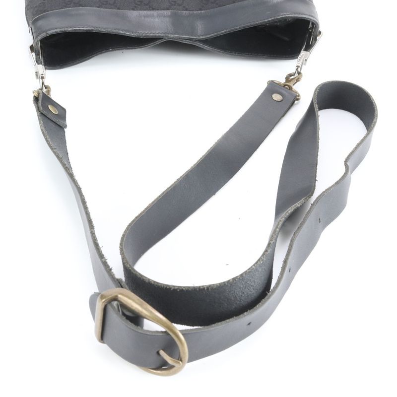 Gucci GG Canvas Leather Shoulder Bag Crossbody Hand Tote