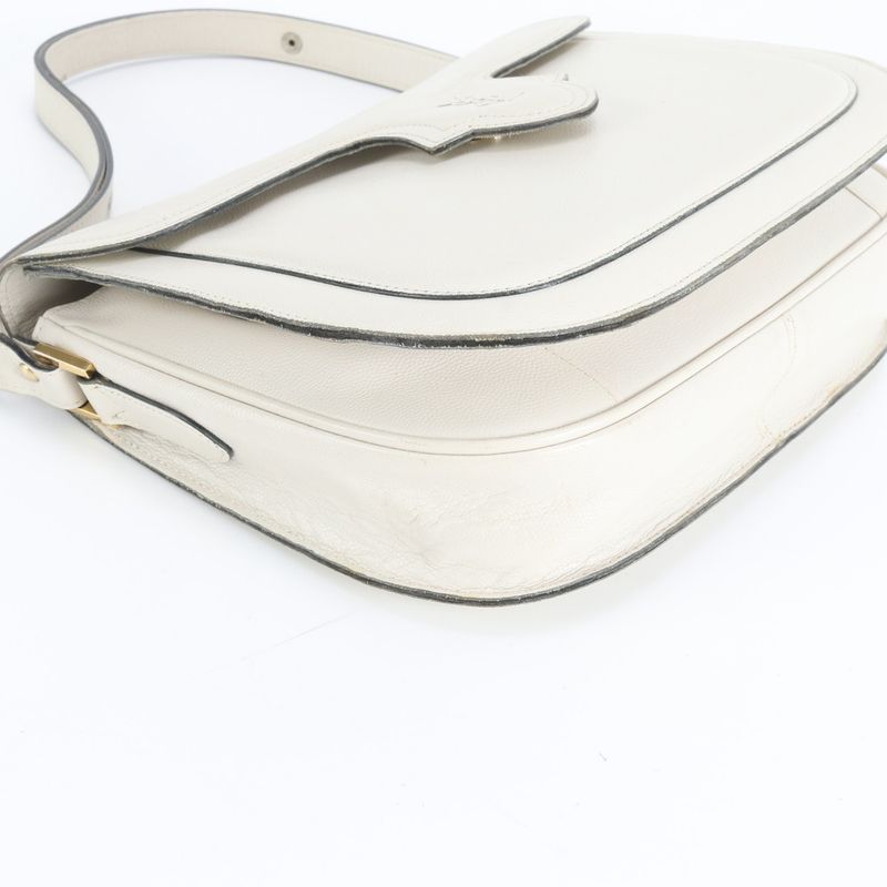 Saint Laurent Yves YSL Leather 2-Way Shoulder Bag