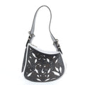 Fendi Leather Shoulder Bag Tote Hand Black Rem