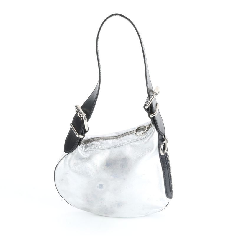 Fendi Leather Shoulder Bag Tote Hand Black Rem