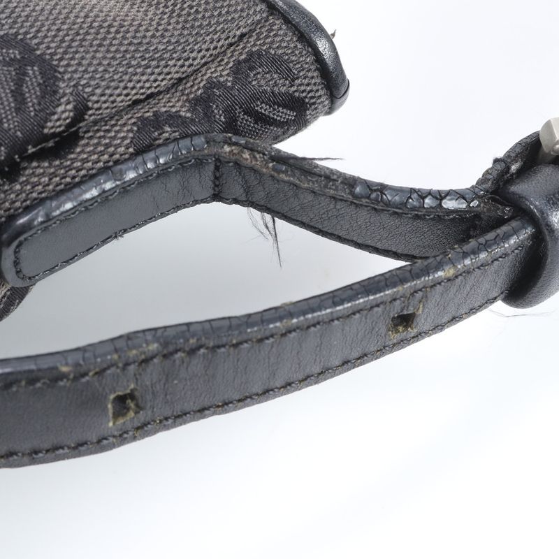Loewe Anagram Repeat Leather Canvas Shoulder Bag