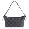 Loewe Anagram Repeat Leather Canvas Shoulder Bag