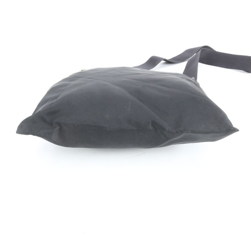 Prada Tessuto Nylon Triangle Logo Leather Shoulder Bag