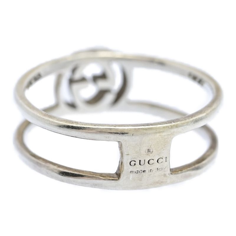 Gucci Signature Logo GG Ring 53 Silver