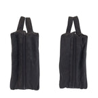 Prada Tessuto Black Silver Nylon Business Bag