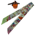 Hermes Twilly Scarf Silk la Maison Des Carres Carre Box