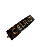 Celine Hairpin Hair Slide Tortoiseshell Pattern