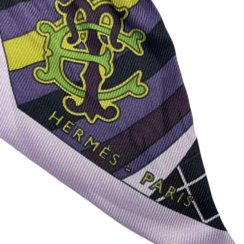 Hermes Twilly Scarf Silk Purple