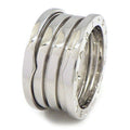 Bvlgari Ring B-zero One Band Logo 18K White Gold