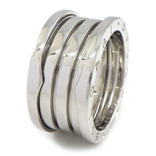 Bvlgari Ring B-zero One Band Logo 18K White Gold