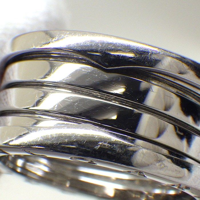 Bvlgari Ring B-zero One Band Logo 18K White Gold