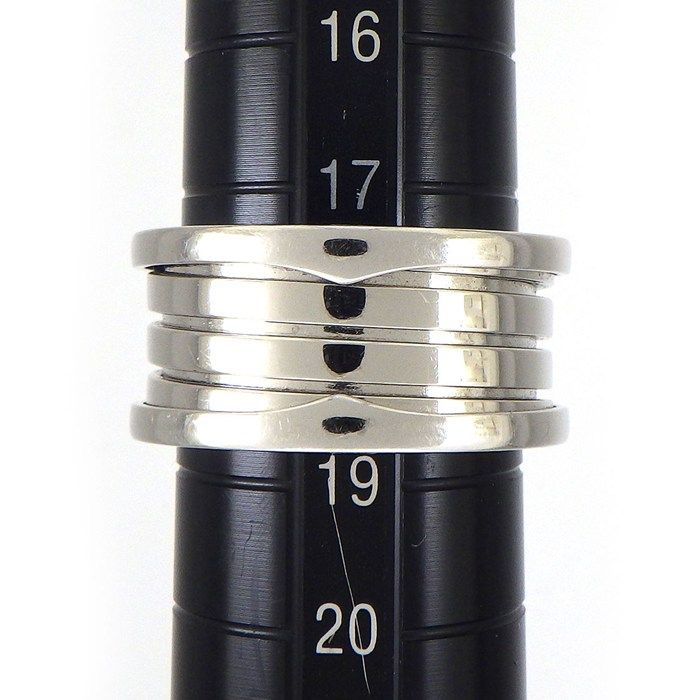 Bvlgari Ring B-zero One Band Logo 18K White Gold