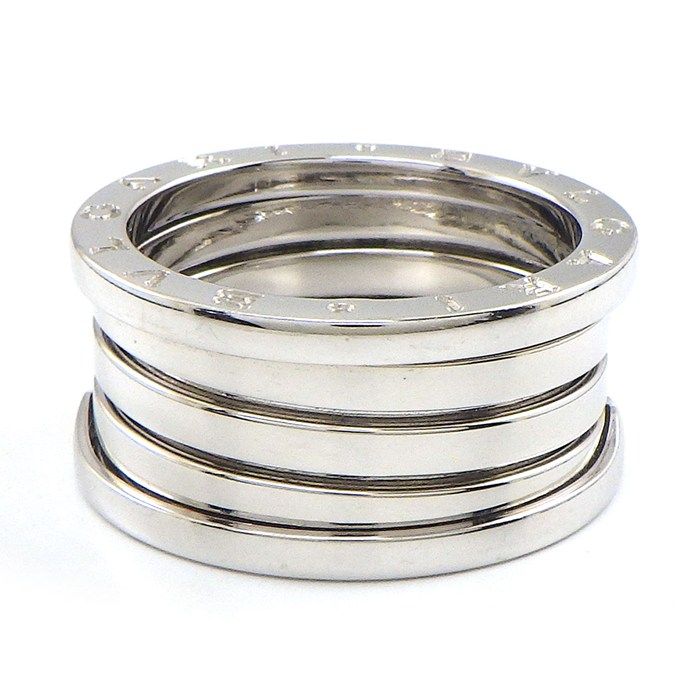 Bvlgari Ring B-zero One Band Logo 18K White Gold