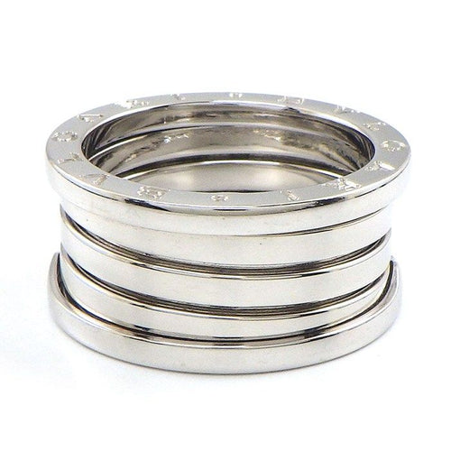 Bvlgari Ring B-zero One Band Logo 18K White Gold