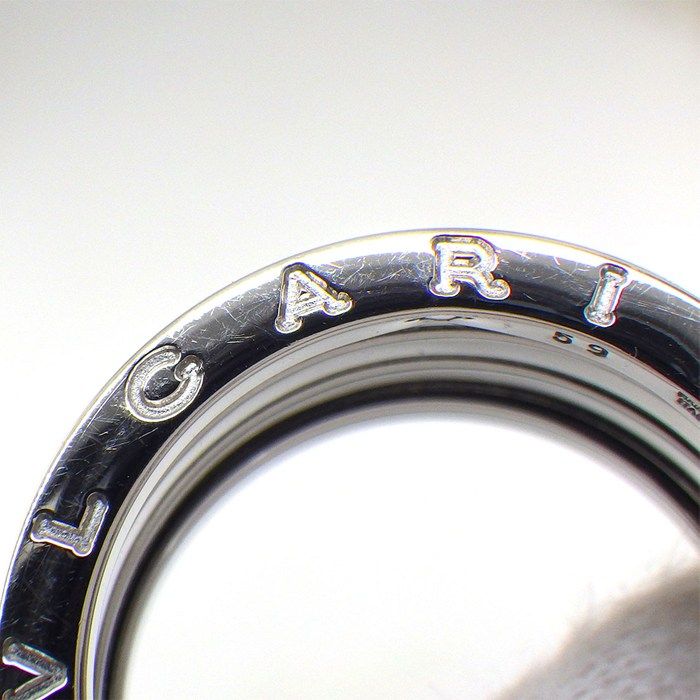 Bvlgari Ring B-zero One Band Logo 18K White Gold