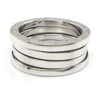 Bvlgari Ring B-zero One Band Logo 18K White Gold