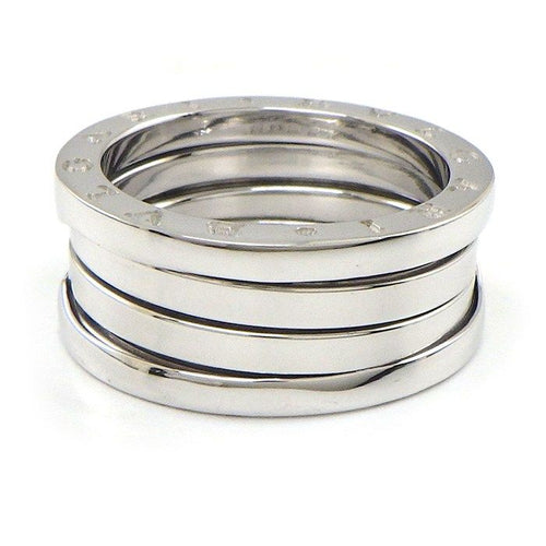 Bvlgari Ring B-zero One Band Logo 18K White Gold