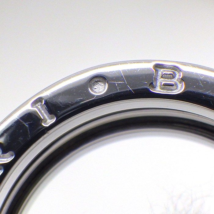 Bvlgari Ring B-zero One Band Logo 18K White Gold