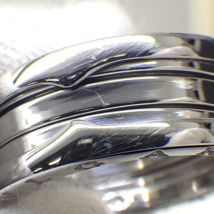 Bvlgari Ring B-zero One Band Logo 18K White Gold