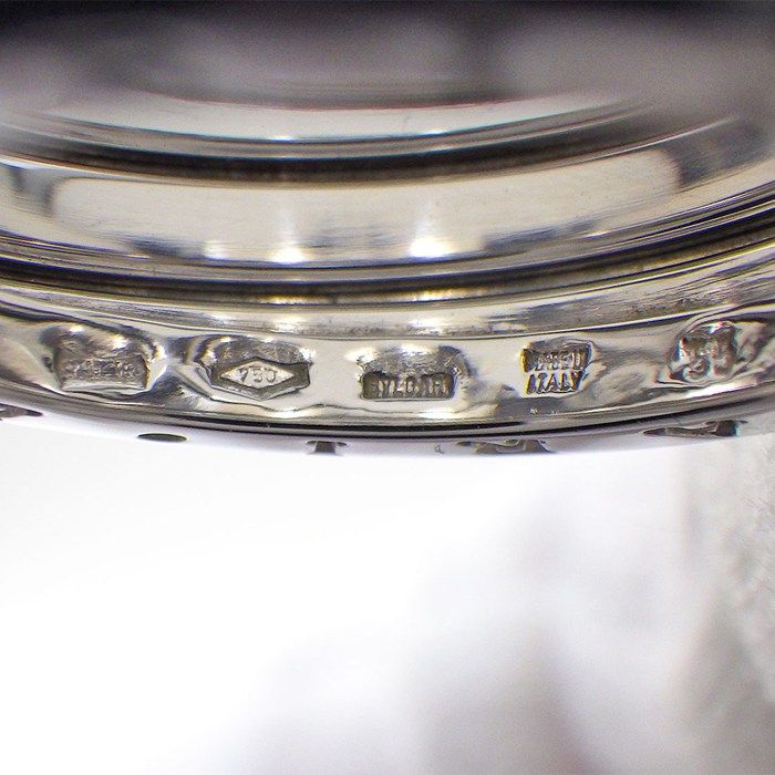 Bvlgari Ring B-zero One Band Logo 18K White Gold