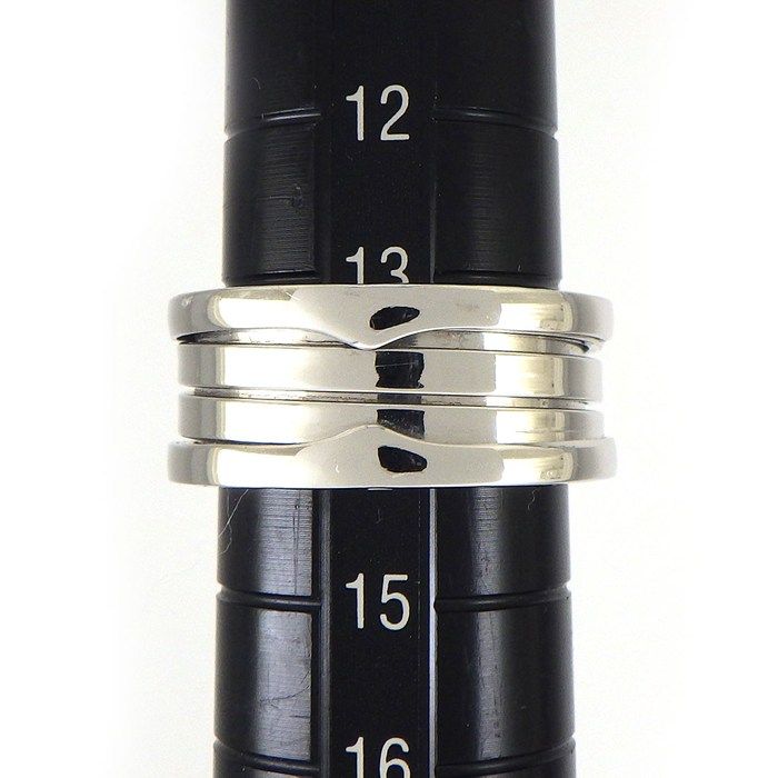 Bvlgari Ring B-zero One Band Logo 18K White Gold