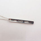 Tiffany & Co Bar Pendant Necklace