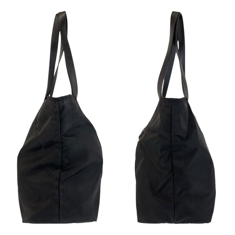 Prada Tessuto Black Silver Nylon Tote
