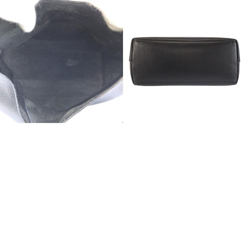 Gucci Bamboo Black Gold Leather 001 0 Shoulder Bag