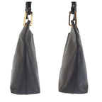Gucci Bamboo Black Gold Leather 001 0 Shoulder Bag