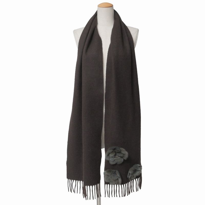 Fendi Scarf Fringe Shawl