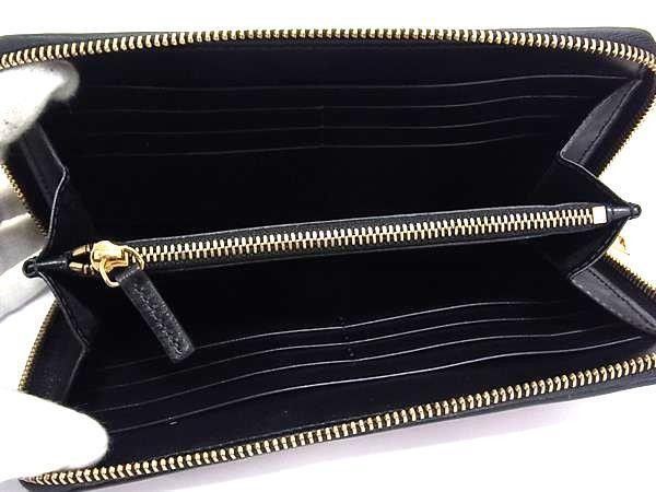 Versace Wallet Greca Pink Black Leather Round Zippy Gold