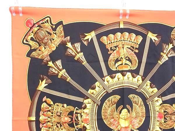 Hermes Scarf Carre 90 Multicolor Silk Caty Ancient Egyptian Scarab