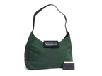 Prada Shoulder Bag Green Black Tessuto