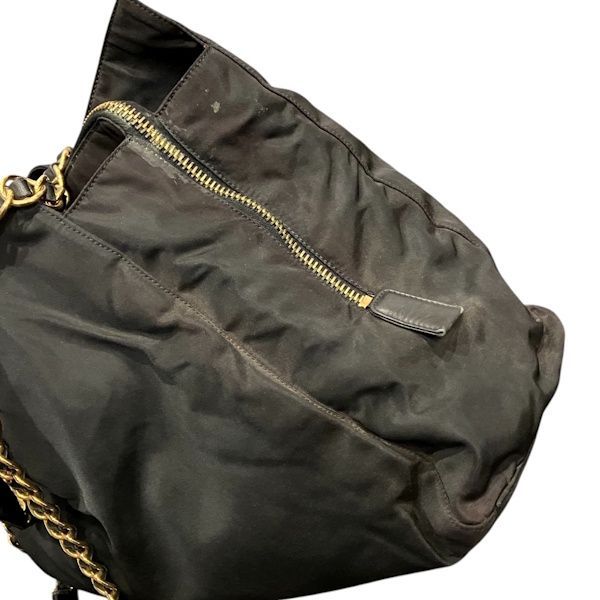 Prada Tessuto Nylon Chain Shoulder Bag — view 9