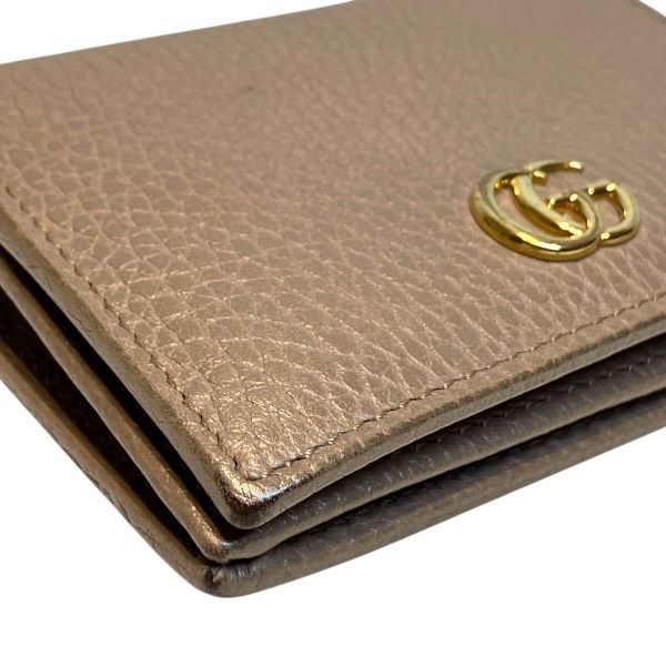 Gucci GG Marmont Beige Leather Bifold Wallet — view 7