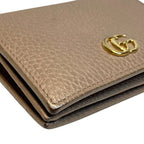 Gucci GG Marmont Beige Leather Bifold Wallet — view 7