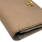 Gucci GG Marmont Beige Leather Bifold Wallet — view 8