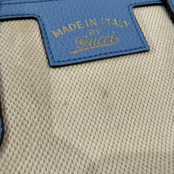 Gucci Children Swing 2-Way Shoulder Bag Beige Blue — view 7