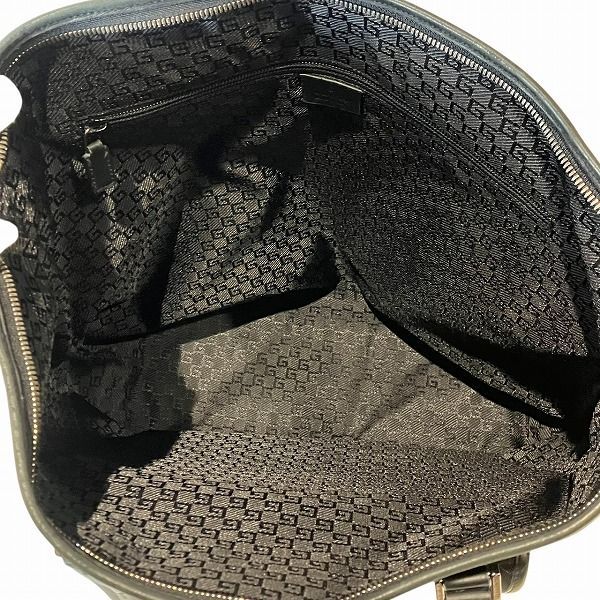 Gucci GG Supreme Nylon Leather Tote — view 5
